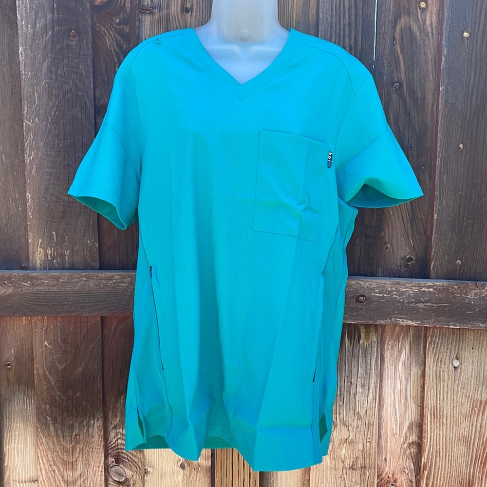 NWT koi lite Force Scrub Top, Teal Medium